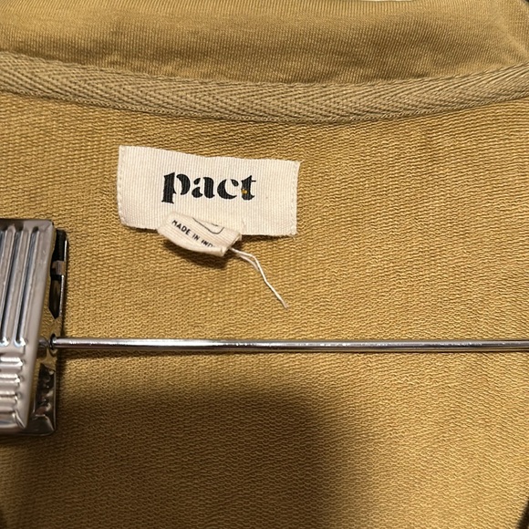 Pact Mustard Yellow Garment organic cotton hoodie - Picture 2 of 6